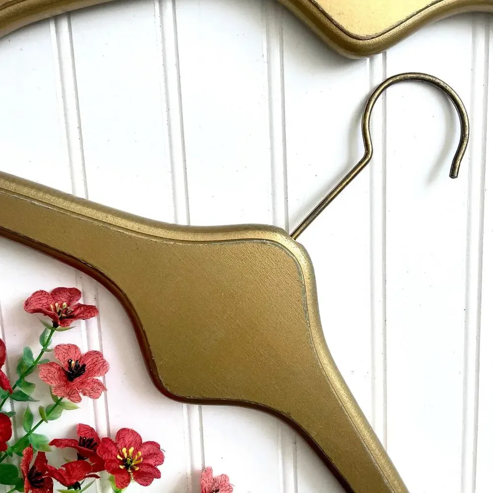 Vintage Wood Hanger Florentine Hollywood Regency Gold Wedding Dress Prop CHOICE